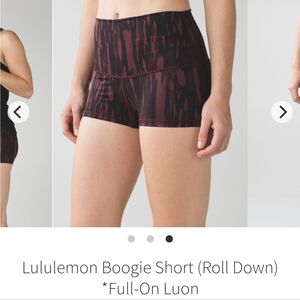 Lululemon boogie shorts